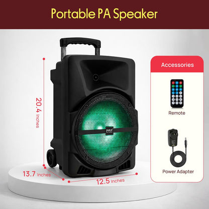 Portable Pa Speaker With Led Lights