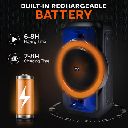 Bluetooth Party Speaker Powerful Sound TWS LED Lights Portable
