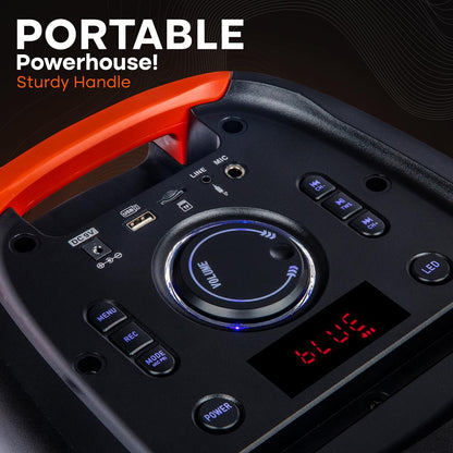 Bluetooth Party Speaker Powerful Sound TWS LED Lights Portable