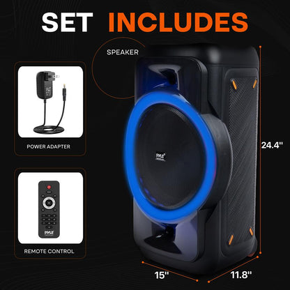 Bluetooth Party Speaker Powerful Sound TWS LED Lights Portable