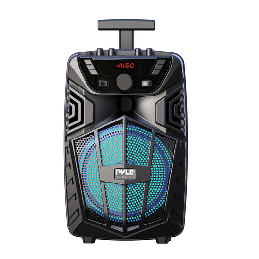 480W Portable Bluetooth PA Speaker Rechargeable LED Lights 8