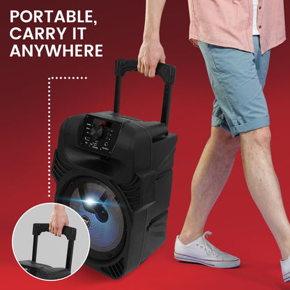 Portable Bluetooth PA Speaker 400W Rechargeable LED Lights