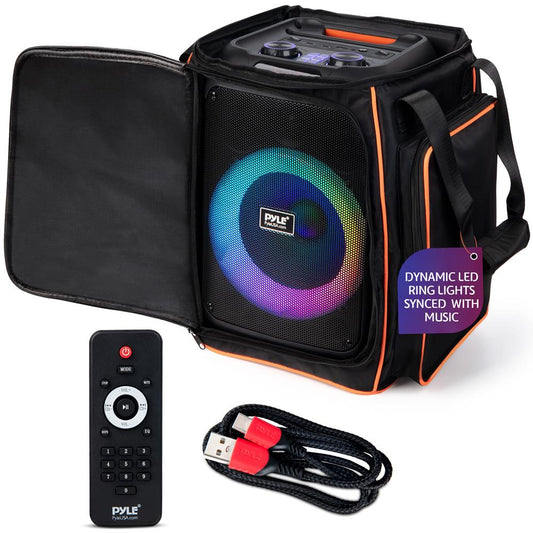 Bluetooth Party Speaker Powerful Bass 100W LED Lights Portable