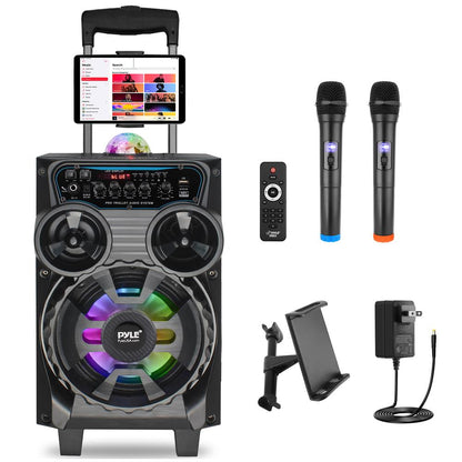 Portable Bluetooth PA Speaker 580W Rechargeable LED Party Lights