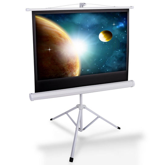 Portable Projector Screen 40 Easy Setup Matte White Tripod Stand