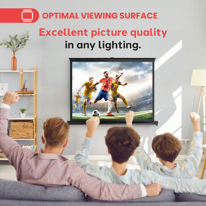 Portable Projector Screen 40 Easy Setup Matte White Display