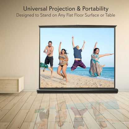 50 Portable Projector Screen Quick Setup Matte White Display