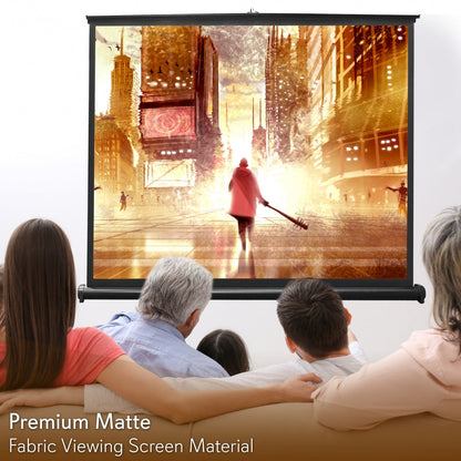 50 Portable Projector Screen Quick Setup Matte White Display