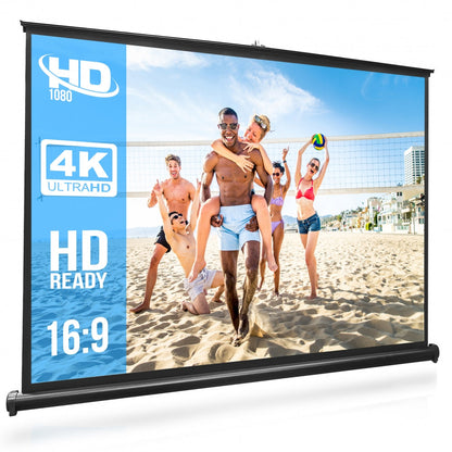50 Portable Projector Screen Quick Setup Matte White Display