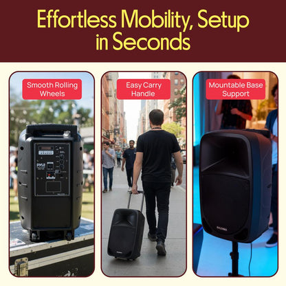 Portable Pa Speaker & Microphone System