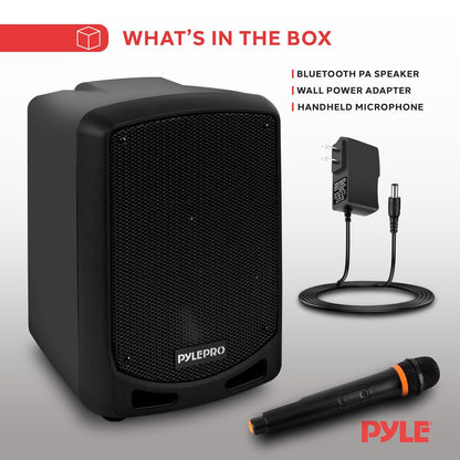 Bluetooth Karaoke PA Speaker Portable 600W Rechargeable Wireless Mic