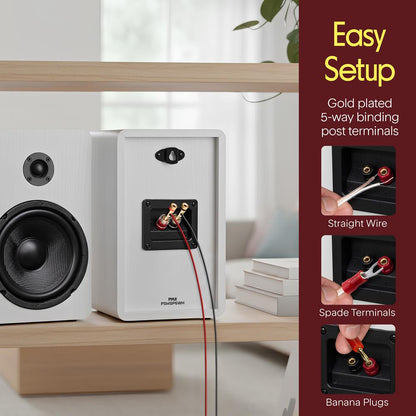 Bookshelf Speakers-PSMSP6WH