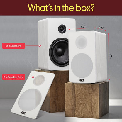 Bookshelf Speakers-PSMSP6WH