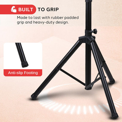 Portable TV Tripod Stand Adjustable Height Steel Alloy 32 Max